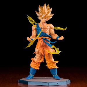 משחקים ועוד! צעצועים 16cm Son Goku Super Saiyan Figure Anime Dragon Ball Goku DBZ Action Figure Model Gifts Collectible Figurines for Kids